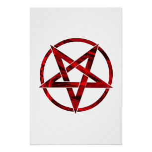 Pôster Pentagrama do Diabo Vermelho