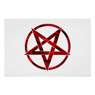 Pôster Pentagrama do Diabo Vermelho