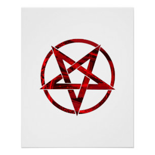 Pôster Pentagrama do Diabo Vermelho