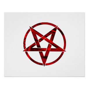 Pôster Pentagrama do Diabo Vermelho
