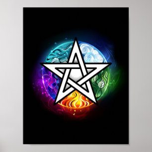Poster Pentagrama do Wiccan
