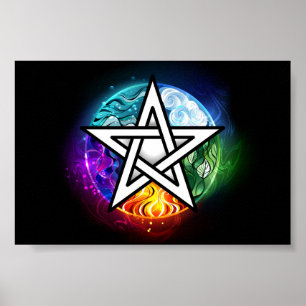 Poster Pentagrama do Wiccan