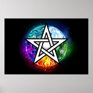 Poster Pentagrama do Wiccan