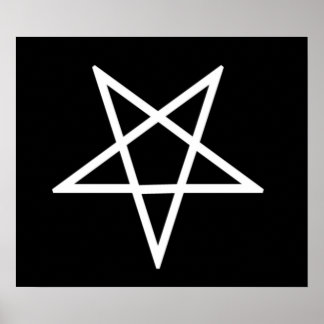 Poster Pentagrama invertido