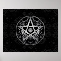 Pentagrama - Prata e Preto