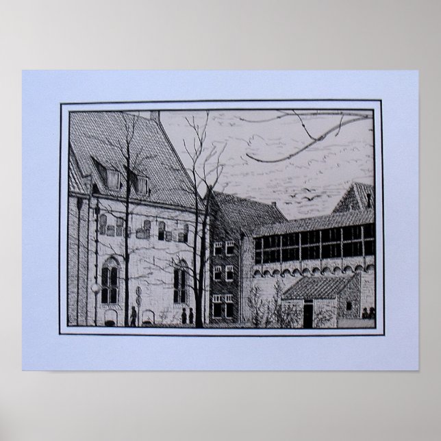 Pôster Pentekening Refter Zwolle vlakbij Librije (Frente)