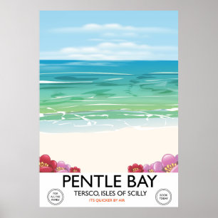 Poster Pentle Bay, Tresco, Ilhas Scilly