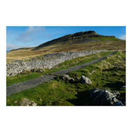 Pôster Penyghent visto do caminho que levanta