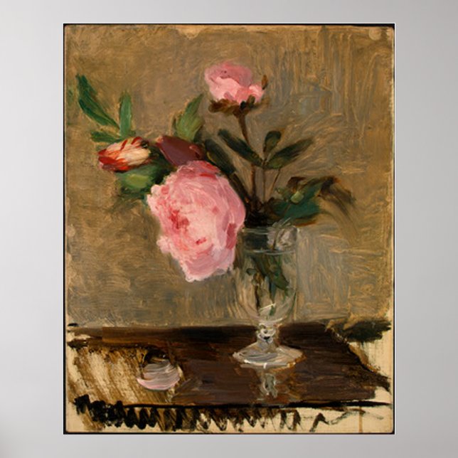 Poster Peonies Berthe Morisot Fine Art (Frente)