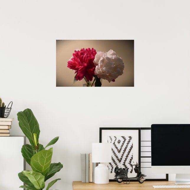 Poster Peony, (Escritório em casa)