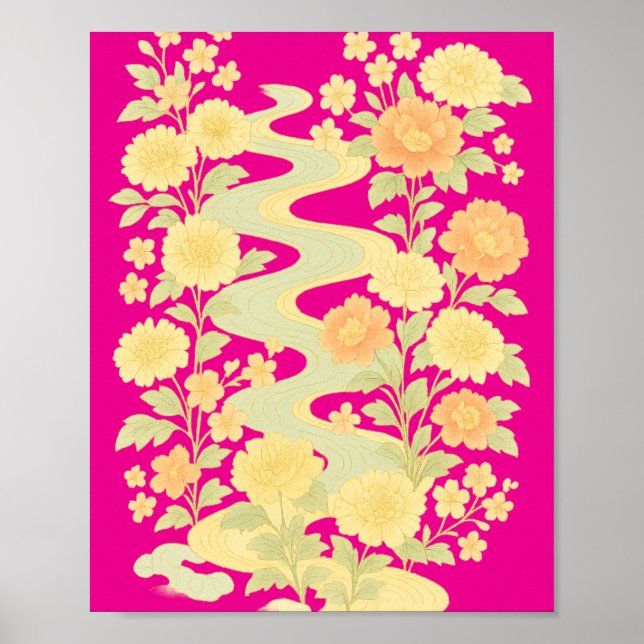 Poster Peony Dreams by the Stream (Frente)