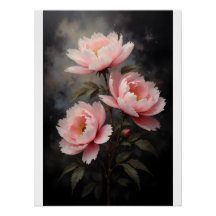 Peony Floral Artwork