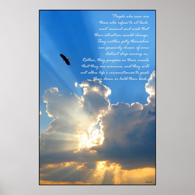 Pôster People who soar are those who... (Frente)