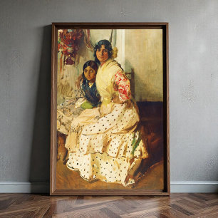 Poster Pepilla e sua filha, Joaquín Sorolla