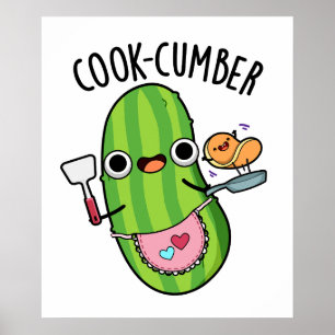 Poster Pepino Engraçado Engraçado Pepino Pun