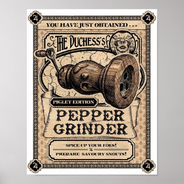 Poster Pepper Grinder Alice Madness Retorna (Frente)