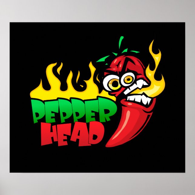 Poster Pepper Head $24,95 Vetor Art Wall (Frente)
