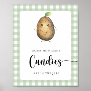 Poster Pequena batata - adivinha quantos doces