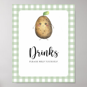 Poster Pequena batata - Bebidas ajudem-se