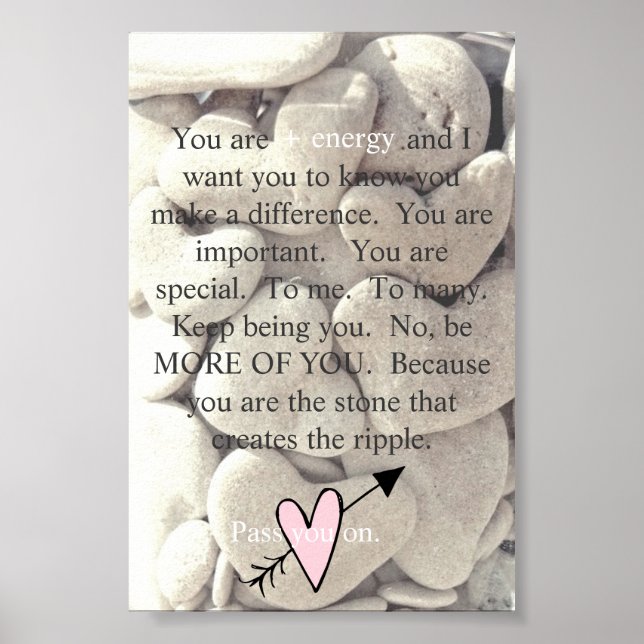 Pôster Pequena canvas de amor para pessoas de energia pos (Frente)