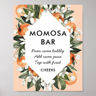 Poster Pequena Cutia Pensava Chá de fraldas Momosa Bar