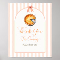 Pequena Cutie Pie Orange Gingham Obrigado
