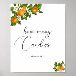 Poster Pequena fofa quantos doces