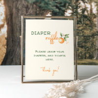 Pequena Fralda de Chá de fraldas Citrus Raffle