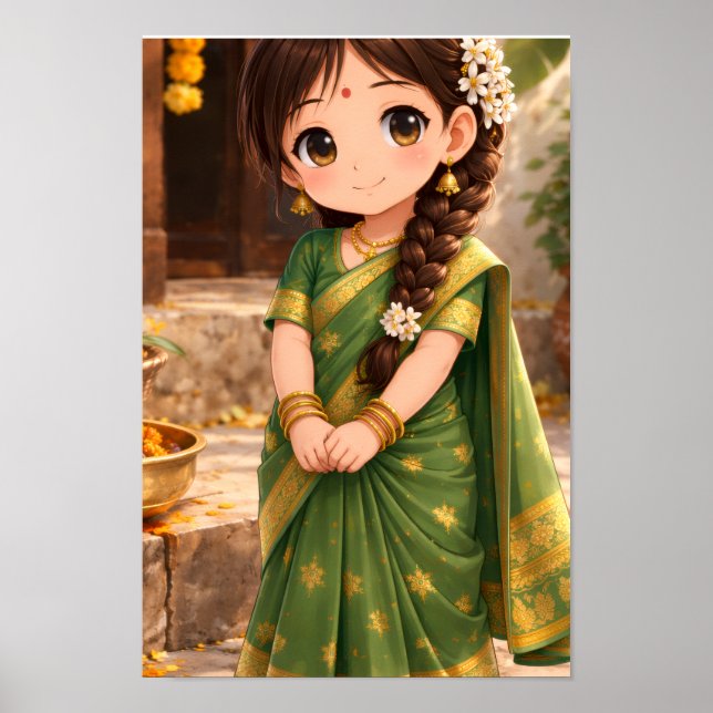 Poster Pequena Grace de Verde (Frente)