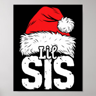 Poster Pequena Irmã Papai noel Família de Natal Correspon