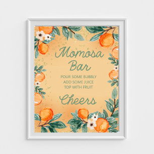 Poster Pequena Laranja Cutie Momosa Bar