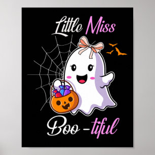 Poster Pequena Miss Boo Bonita Engraçada Feira de Hallowe