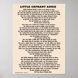 POSTER PEQUENA ÓRVORE ANNIE POEM