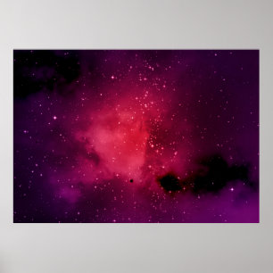 Poster Pequena parte de um campo estelar infinito do espa