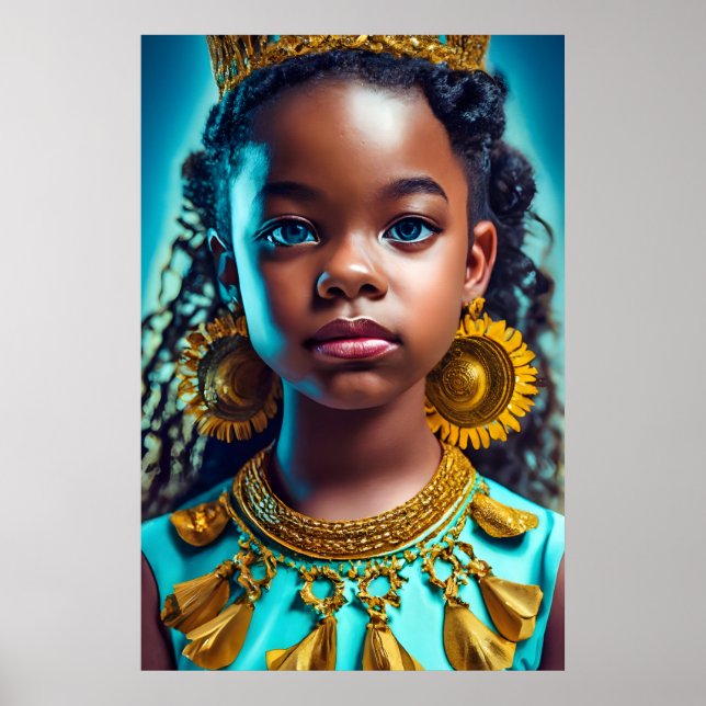 Poster Pequena princesa africana, Black-History-Month Her (Frente)