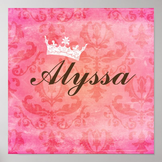 Poster Pequena Princesa Square Wall Art (Frente)