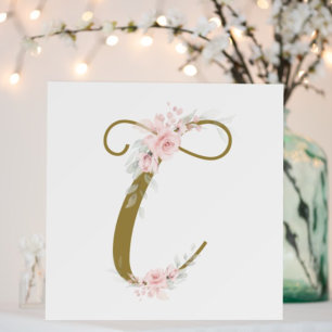 Poster Pequena Senhora Bebê Floral no Banho de Presentes 