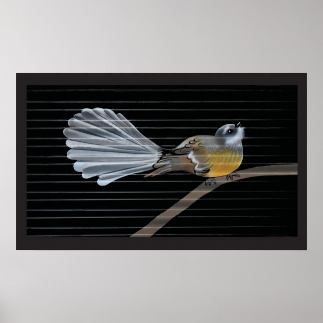 Poster Pequena Senhora Fantail (Frente)