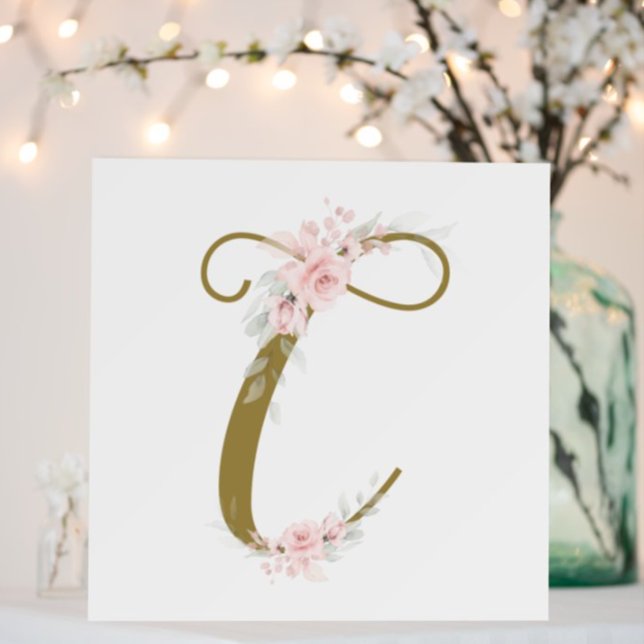 Poster Pequena Senhorita Floral Bebê Chuveiro de Bebê Qua (Criador carregado)