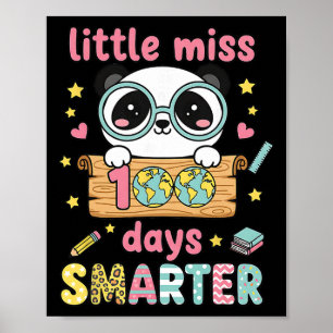 Poster Pequena Senhorita Panda Kawaii Pastel 100 Dias Mai