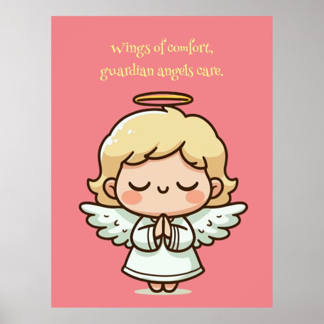 Poster Pequeno anjo de oração (Frente)