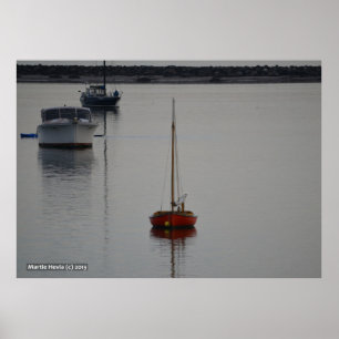 Pôster Pequeno Barco Vermelho