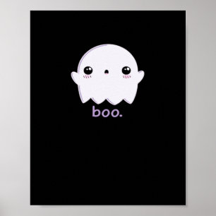 Poster Pequeno Boo Cute Halloween