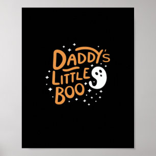 Poster Pequeno Boo do pai, Feliz Dia das Bruxas
