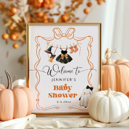 Poster Pequeno Boo é Bem-vindo ao Chá de fraldas da Linha