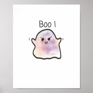 Poster Pequeno Boo é Cheeky Engraçado Memória