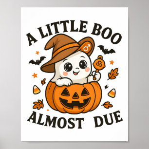 Poster Pequeno Boo Está Quase A Vir À Gravidez No Hallowe