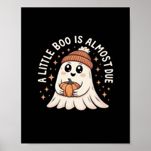 Poster Pequeno Boo Está Quase A Vir À Gravidez No Hallowe