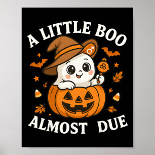 Poster Pequeno Boo Está Quase A Vir À Gravidez No Hallowe