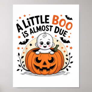 Poster Pequeno Boo Está Quase Devido À Gravidez De Dia da